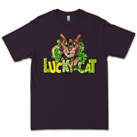 Plum Lucky cat St. Patrick's Premium Tee - HowdyJamesFarm