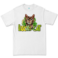 White Lucky cat St. Patrick's Premium Tee - HowdyJamesFarm