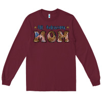 Burgundy all american mom Long Sleeve Tee - BundleAndBundleShop