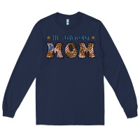 Navy all american mom Long Sleeve Tee - BundleAndBundleShop