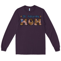 Plum all american mom Long Sleeve Tee - BundleAndBundleShop