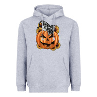 Heather Grey sunflower pumpkin Heavyweight Hoodie - JahusDesignShop