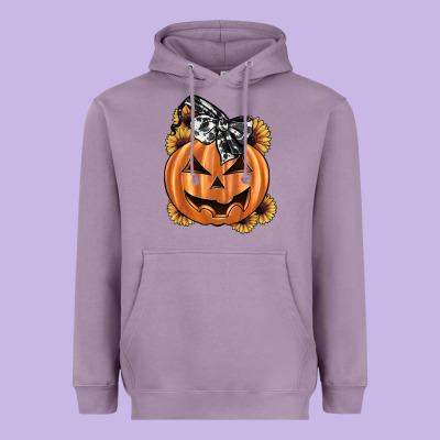 Sunflower Pumpkin Heavyweight Hoodie Designed By Jahusdesignshop