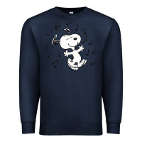 Navy dancing dog Premium Sweatshirt - DesigneFamous