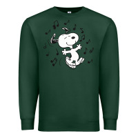 Sports Green dancing dog Premium Sweatshirt - DesigneFamous