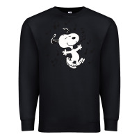 Black dancing dog Premium Sweatshirt - DesigneFamous