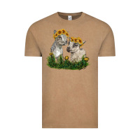 Vintage Coffee baby goats Vintage Tee - RanaPortraitStore