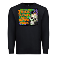 Black thick thighs and witch vibes Premium Sweatshirt - JahusDesignShop
