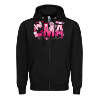 Black breast cancer cma certified medical assistant Zipper Hoodie - JahusDesignShop