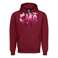Burgundy breast cancer cma certified medical assistant Zipper Hoodie - JahusDesignShop