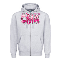 Heather Grey breast cancer cma certified medical assistant Zipper Hoodie - JahusDesignShop