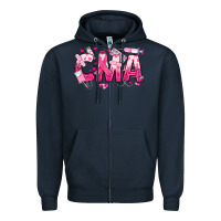 Navy breast cancer cma certified medical assistant Zipper Hoodie - JahusDesignShop
