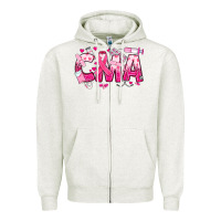 Oatmeal Heather breast cancer cma certified medical assistant Zipper Hoodie - JahusDesignShop
