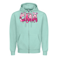 Seafoam breast cancer cma certified medical assistant Zipper Hoodie - JahusDesignShop