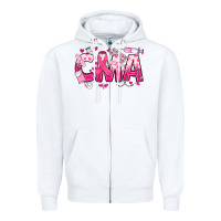 White breast cancer cma certified medical assistant Zipper Hoodie - JahusDesignShop