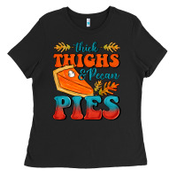 Black Thick Thighs&Pecan Pies Ladies Tee - FaDigitalArtStudio