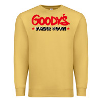 Antique Gold goody's burger house Premium Sweatshirt - DesigneFamous