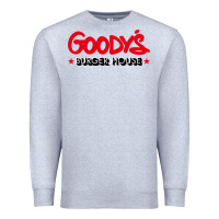 Heather Grey goody's burger house Premium Sweatshirt - DesigneFamous