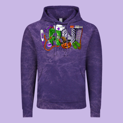 Halloween Rn Registered Nursehalloween Rn Register Vintage Hoodie Designed By Lillyallendesigns