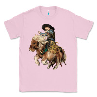 Bubblegum Pink Midilli little Cowboy kid rodeo Classic Tee - HowdyJamesFarm