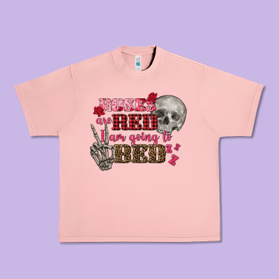 Valentine's Day Roses Are Red I Am Going To Bed Urban Heavy Tee Designed By Fadigitalartstudio