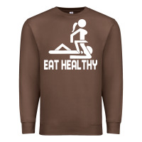 Chestnut eat healthy Premium Sweatshirt - DesigneFamous