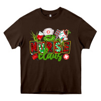 Chocolate Brown nurse claus christmas Heavy Core Tee - CowGirlArtShop
