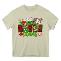 Mossy nurse claus christmas Heavy Core Tee - CowGirlArtShop