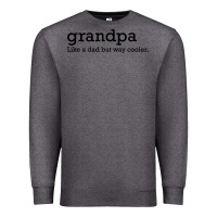 Charcoal Heather grandpa Premium Sweatshirt - DesigneFamous