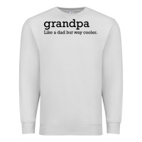 Dove Grey grandpa Premium Sweatshirt - DesigneFamous