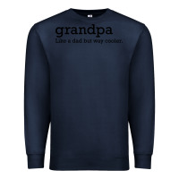 Navy grandpa Premium Sweatshirt - DesigneFamous