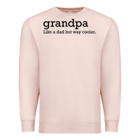 Pale Pink grandpa Premium Sweatshirt - DesigneFamous
