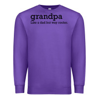 Purple grandpa Premium Sweatshirt - DesigneFamous