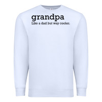 White grandpa Premium Sweatshirt - DesigneFamous