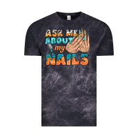 Cloud Black ask me about my nails bbs Vintage Tee - BundleAndBundleShop