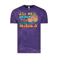 Cloud Purple ask me about my nails bbs Vintage Tee - BundleAndBundleShop