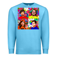 Ocean Blue workaholics Premium Sweatshirt - DesigneFamous