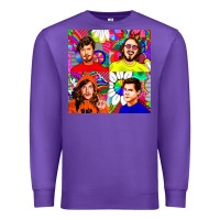 Purple workaholics Premium Sweatshirt - DesigneFamous