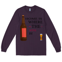 Plum HOME IS WHERE THE WINE IS Long Sleeve Tee - Bettercallsaul