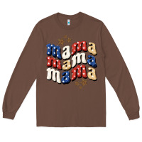 Chestnut american mama Long Sleeve Tee - BundleAndBundleShop