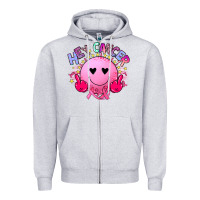 Heather Grey hey cancer Zipper Hoodie - JahusDesignShop