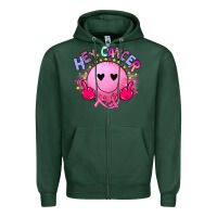Sports Green hey cancer Zipper Hoodie - JahusDesignShop