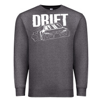 Charcoal Heather Supra Drift Premium Sweatshirt - DesigneFamous