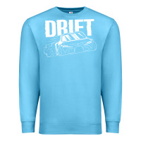 Ocean Blue Supra Drift Premium Sweatshirt - DesigneFamous