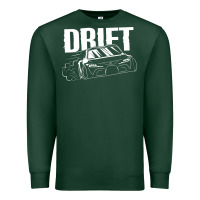 Sports Green Supra Drift Premium Sweatshirt - DesigneFamous