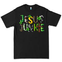 Black Jesus junkie St. Patrick's Premium Tee - CowGirlArtShop