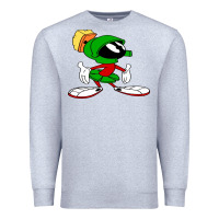 Heather Grey marvin Premium Sweatshirt - DesigneFamous