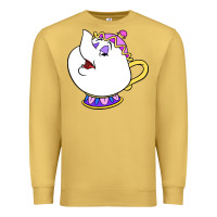 Antique Gold mrs potts Premium Sweatshirt - DesigneFamous