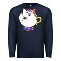 Navy mrs potts Premium Sweatshirt - DesigneFamous