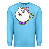 Ocean Blue mrs potts Premium Sweatshirt - DesigneFamous